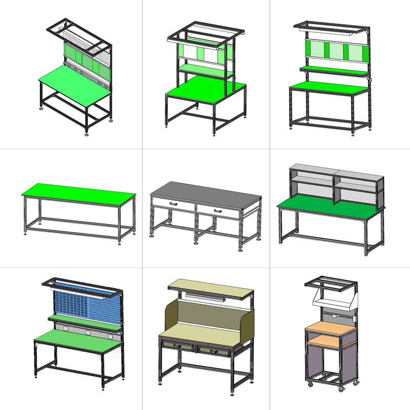 Indywidualny profil aluminiowy warsztatowy Oświetlenie szuflady stołu warsztatowego do warsztatu medycznego lub produkcji oświetlenia